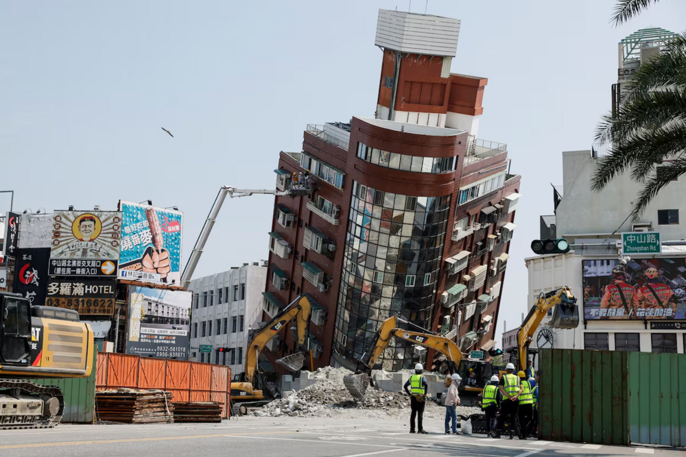 Taiwan earthquake injuries top 1,000, missing hotel workers found